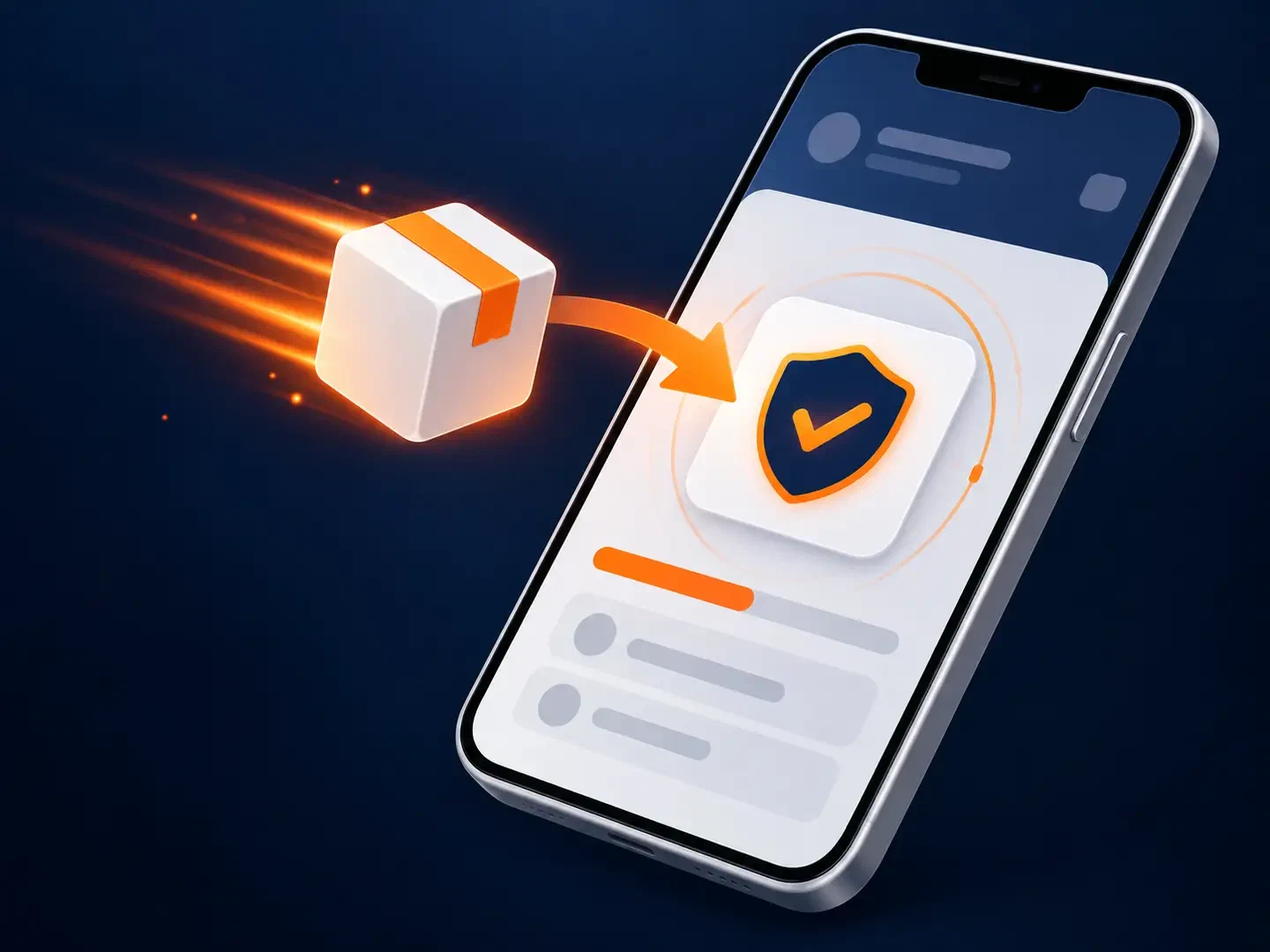 Ilustracja instalacji aplikacji na telefonie z Androidem